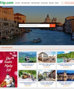 Mẫu website bán tour du lịch 010