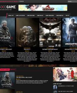 Mẫu website review game