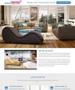 Mẫu website landing page ghế tình yêu