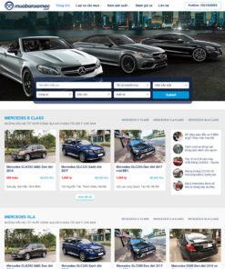 Mẫu website mua bán xe