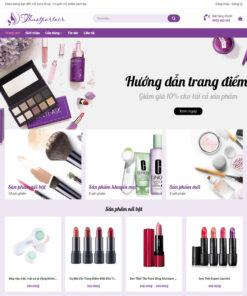 Mẫu website mỹ phẩm 011