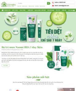 Mẫu website mỹ phẩm 12