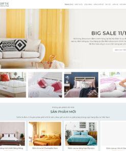 Mẫu website bán nệm