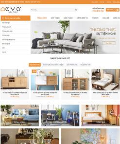 Mẫu website nội thất 015