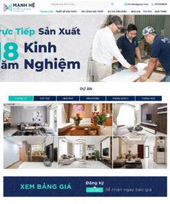 Mẫu website nội thất 19