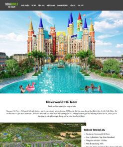 Mẫu website Landing Page BĐS NovaWorld