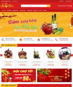 Mẫu website bán quà tết