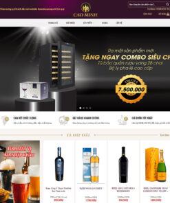Mẫu website bán rượu 01