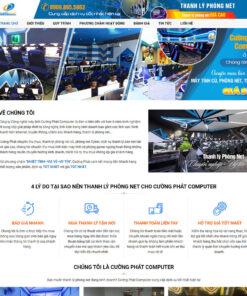 Mẫu website dịch vụ thanh lý