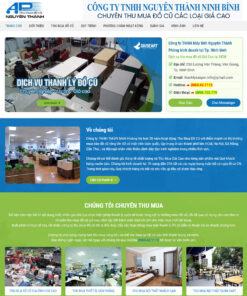 Mẫu website landing page dịch vụ thanh lý 01