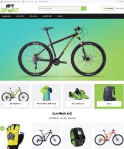 Mẫu website bán đồ thể thao