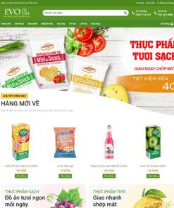 Mẫu website thực phẩm 02