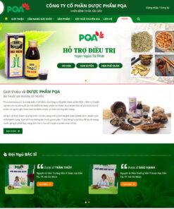 Mẫu website bán thuốc nam 01