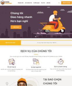 Mẫu website flatsome logictics