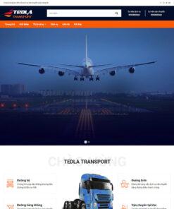 Mẫu website dịch vụ vận chuyển bằng xe tải