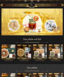 Mẫu website bán yến sào 01
