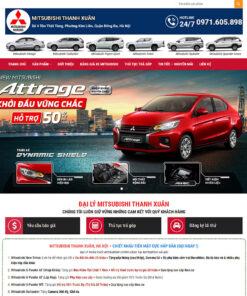 Mẫu website bán xe