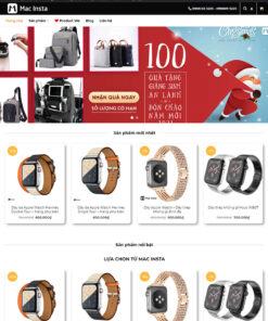 Mẫu website Mac Shop