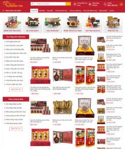 Mẫu website bán nhân sâm 01