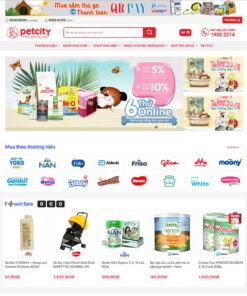Mẫu website bán tạp hóa online