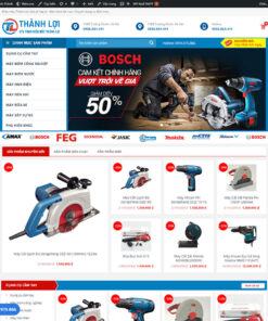 Mẫu website bán điện máy - điện cơ 01