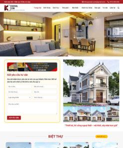 Mẫu website kiến trúc 04