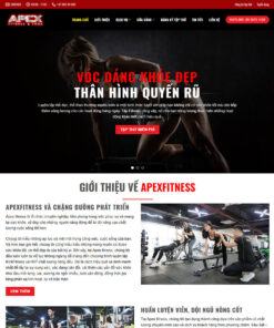 Mẫu website phòng tập gym