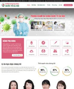 Mẫu website phòng khám 01