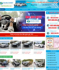 Mẫu website dịch vụ thuê xe 02