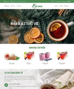 Mẫu website bán trà sữa, thức uống giải khát