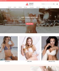 Mẫu website bán bikini 01