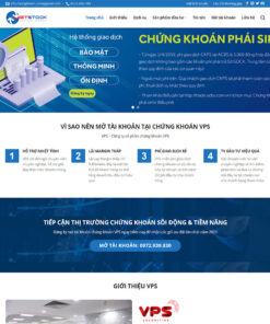 Mẫu website giới thiệu công ty chứng khoán