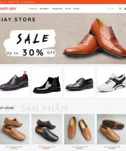 Mẫu website bán giày nam