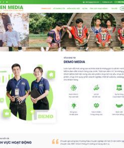 Mẫu website công ty marketing , media