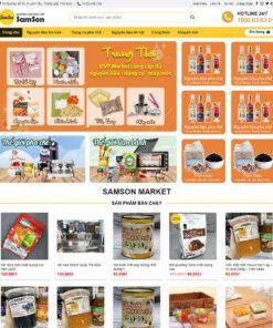 Mẫu website bán nguyên liệu