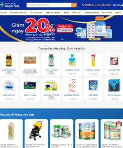 Mẫu website nhà thuốc