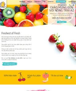 Mẫu website bán nông sản 01