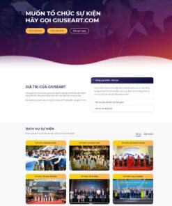 Mẫu website sự kiện 04