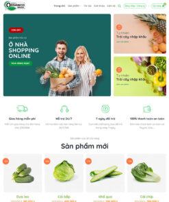 Mẫu website bán thực phẩm sạch 04