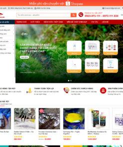 Mẫu website bán đồ thủy sinh 01