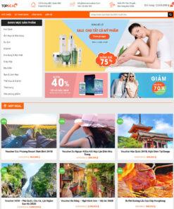 Mẫu website bán voucher giảm giá