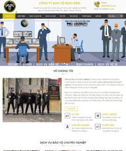 Mẫu website dịch vụ bảo vệ 01