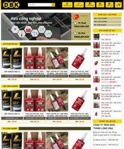 Mẫu website bán keo mỡ