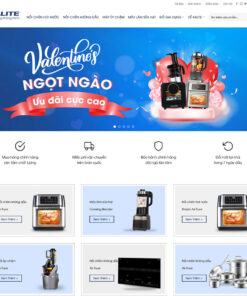 Mẫu website bán nồi chiên không dầu