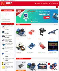 Mẫu website bán linh kiện 01