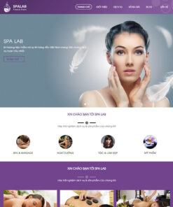 Mẫu website dịch vụ spa 04