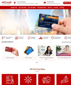 Mẫu website dịch vụ cho vay tài chính