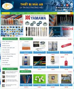 Mẫu website bán thiết bị mài công nghiệp