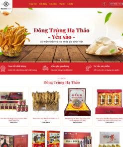 Mẫu website bán yến sào 02