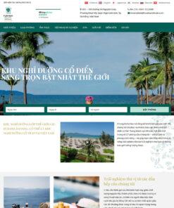 Mẫu website resort 01